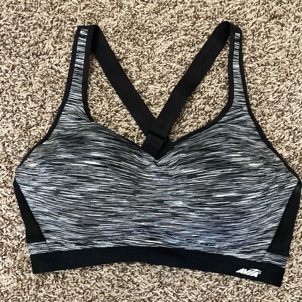 Avia wired sports bra grey size 34DD